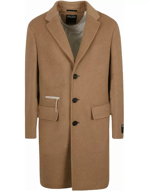 Zegna Rear Slit Buttoned Coat