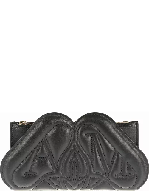 Alexander McQueen Quilted Wallet With Shoulder Strap