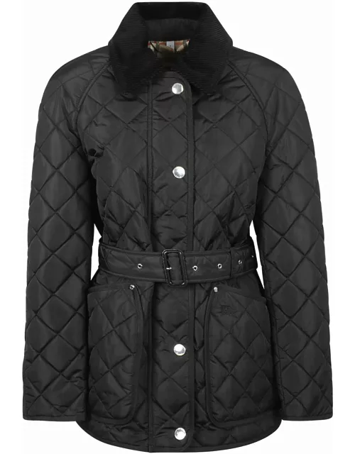Burberry Belted Quilted Down Jacket