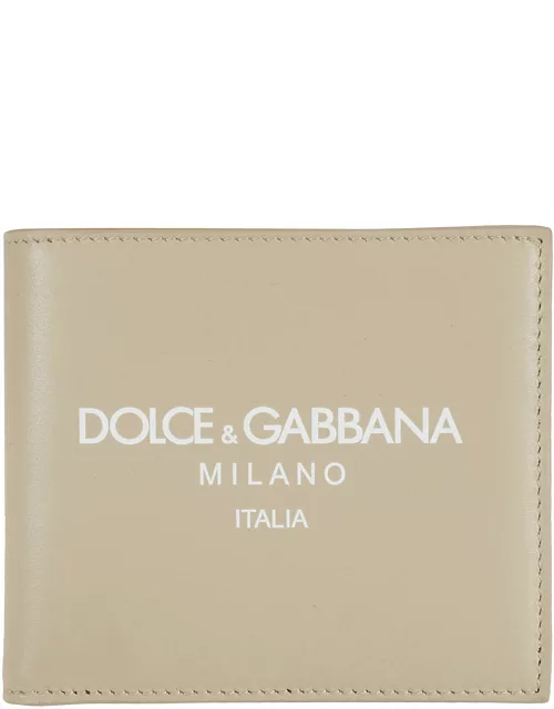 Dolce & Gabbana Logo Print Bifold Wallet