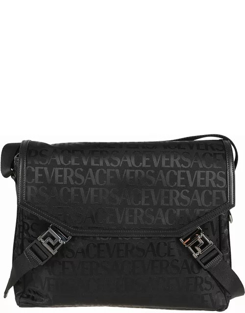 Versace Logo Monogram Shoulder Bag
