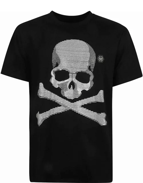 Philipp Plein Skull & Bones Round Neck T-shirt