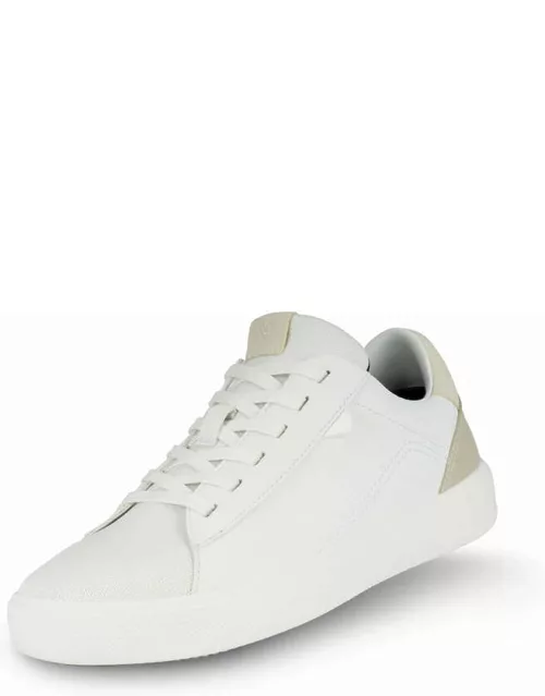 Vessi - Men's Soho Sneaker - Ivory White on Dune Beige - Ivory White on Dune Beige