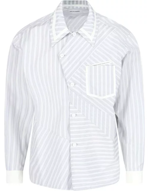 Kiko Kostadinov Stripe Asymmetric Shirt