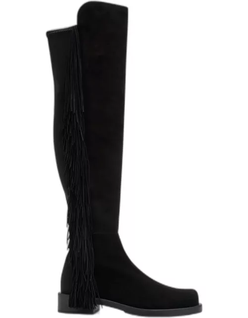 5050 Suede Fringe Over-The-Knee Boot