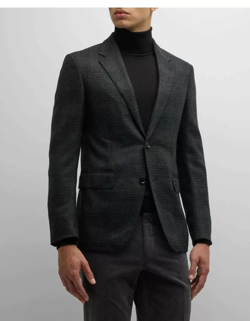 Men's Wool Windowpane Sport Coat
