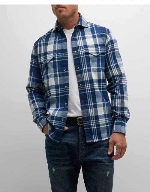 Men's Cotton Flannel Western Shirt