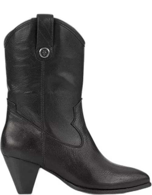 June Leather Mid Western Boot