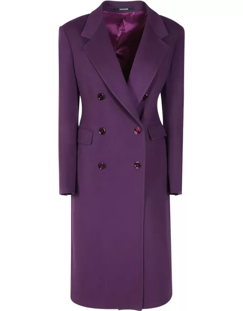 Tagliatore Wool Meryl Coat Purple