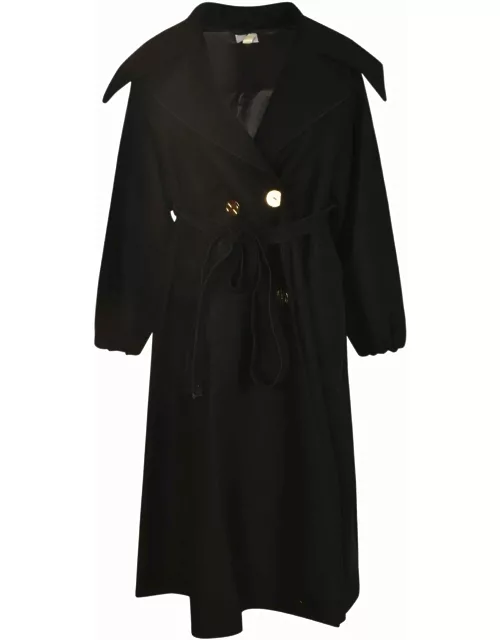 Patou Double-breasted Belted Coat