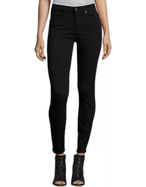 Hoxton Ultra-Skinny Ankle Jeans, Black Shadow