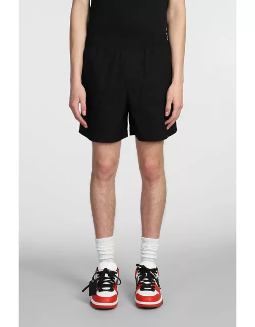 Off-White Shorts In Black Cotton
