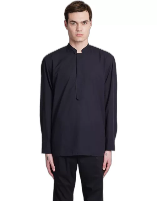 Tagliatore 0205 Shirt In Black Cotton