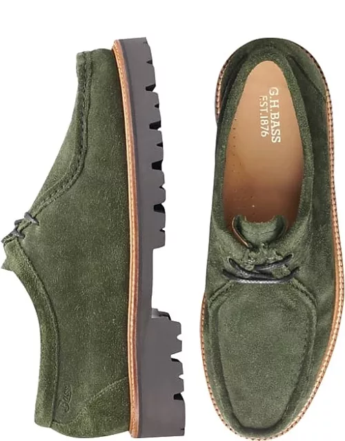 G.H.BASS ® Men's G.H.BASS Wallace Moc Toe Lace Up Shoes Green