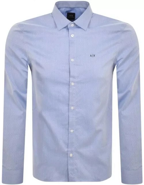 Armani Exchange Long Sleeve Shirt Blue