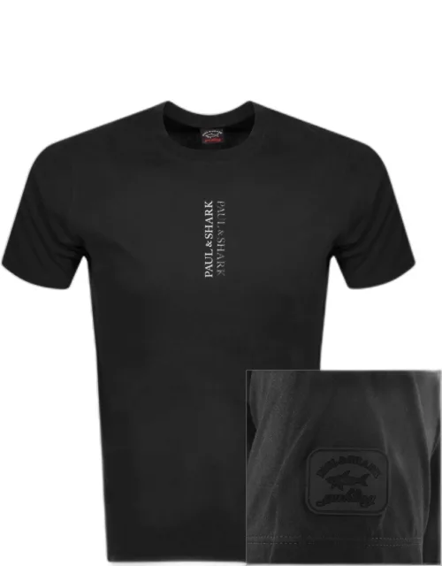 Paul And Shark Short Sleeved Logo T Shirt Black