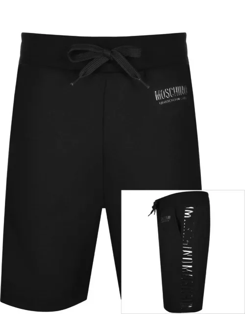 Moschino Tape Logo Shorts Black