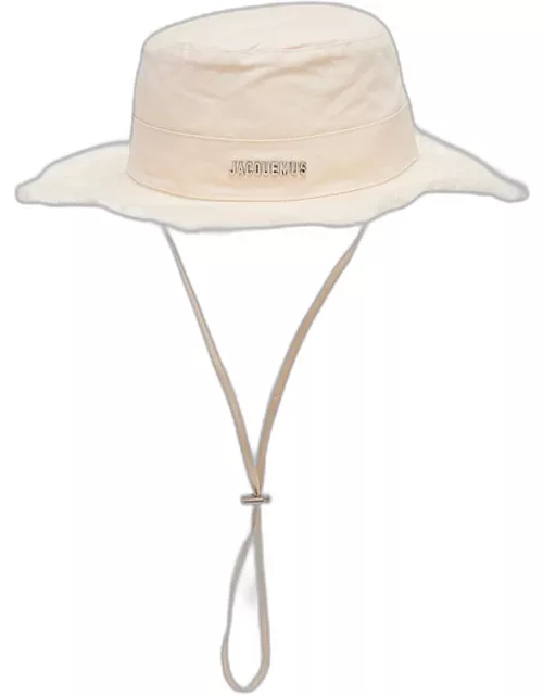 Jacquemus Le Bob Artichaut Cotton Hat White