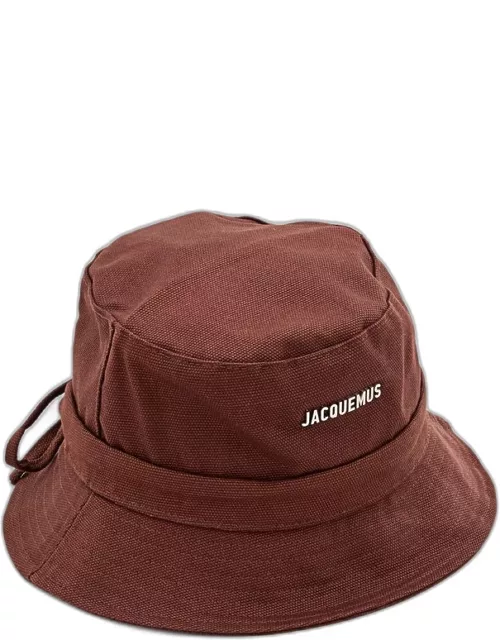 Jacquemus Le Bob Gadjo Cotton Bucket Hat Brown