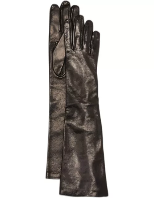 Patent Leather Zip Glove