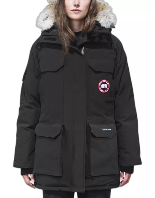 Expedition Multi-Pocket Fur Hood Parka Coat