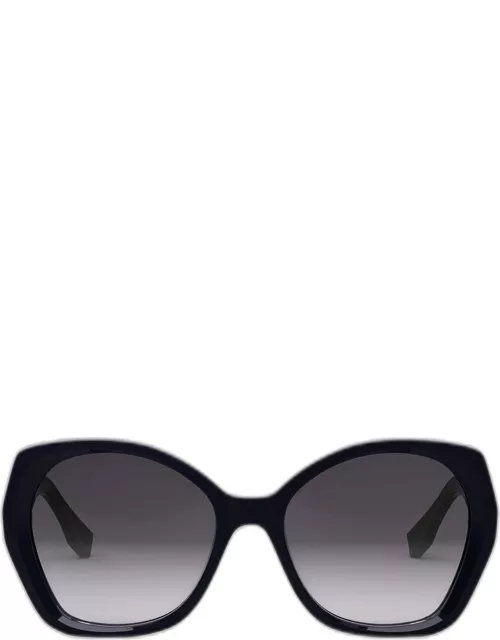 Lettering Acetate Butterfly Sunglasse
