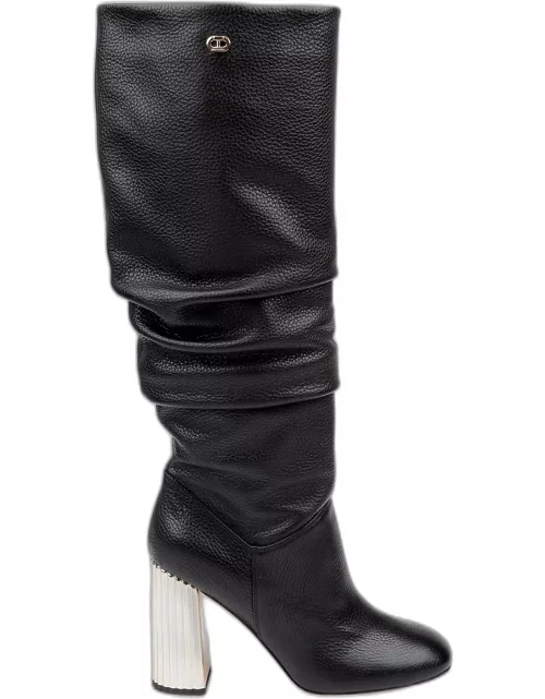 Bethany Slouchy Leather Knee Boot