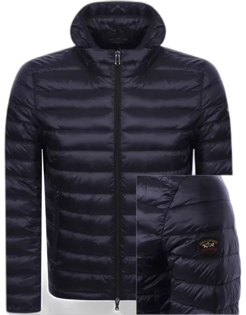 Paul And Shark Hooded Quilted Jacket Navy
