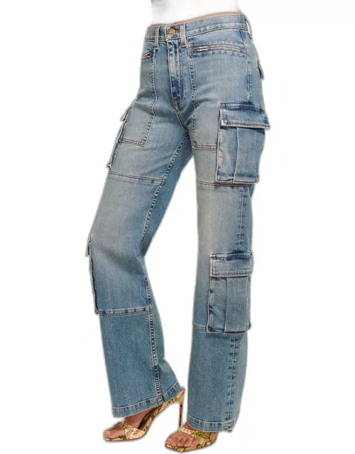 Giana Wide-Leg Cargo Jean
