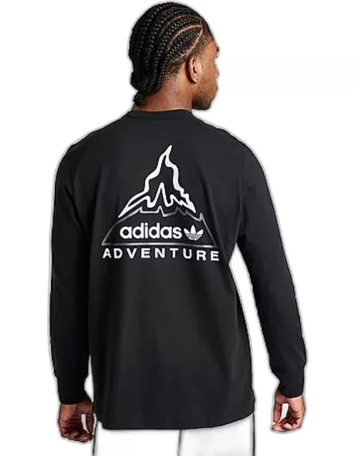 Men's adidas Originals Adventure Graphic Long-Sleeve Graphic T-Shirt