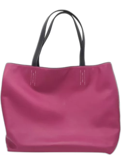 Hermes Pink Leather Double Sens 36 Shoulder Bag