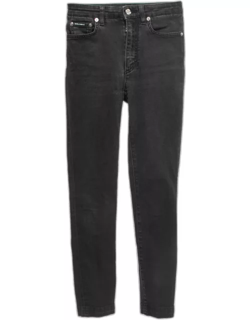 Dolce & Gabbana Black Denim Audrey Skinny Jeans XS Waist 24"