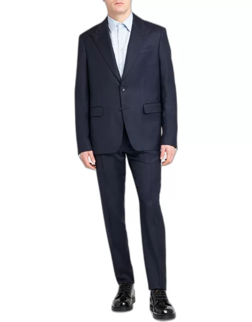 Men's Micro-Jacquard Two-Piece Suit