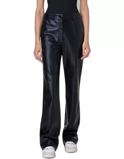 Carrie Mid-Rise Faux Leather Straight Pant