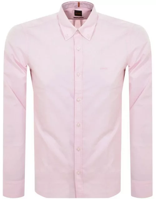 BOSS Rickert Long Sleeved Shirt Pink