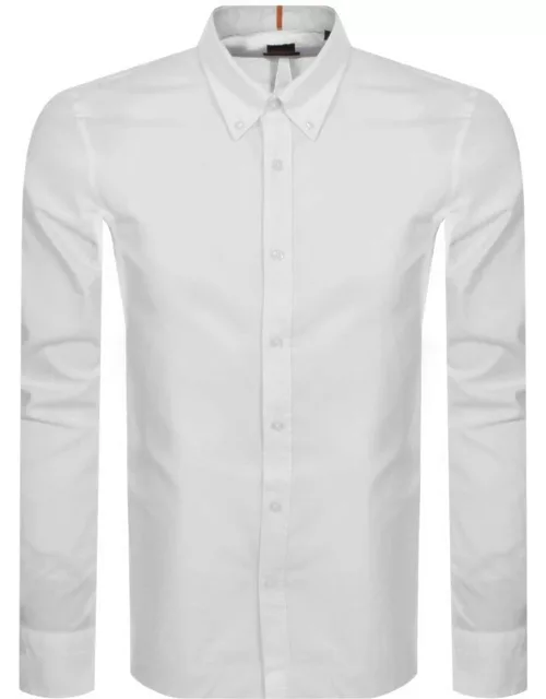 BOSS Rickert Long Sleeved Shirt White