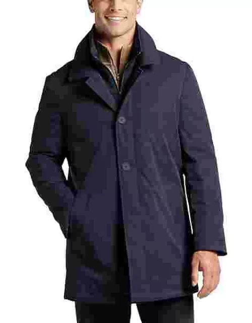 Calvin Klein Big & Tall Men's Modern Fit Raincoat with Bib Navy