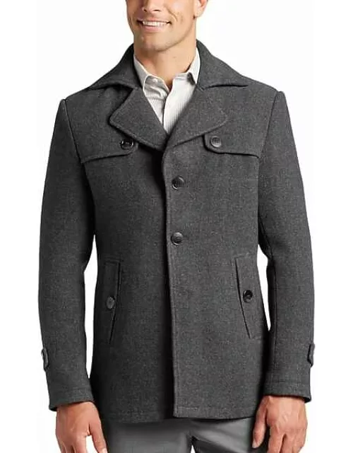 Michael Kors Men's Classic Fit Topcoat Gray