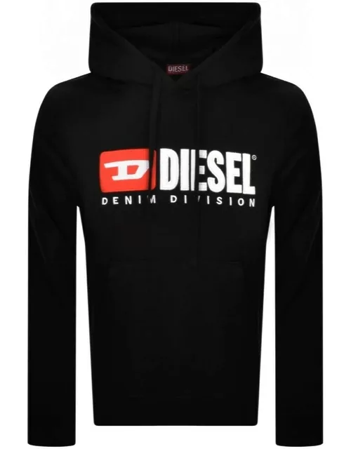 Diesel S Ginn Logo Hoodie Black