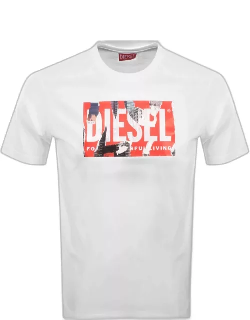 Diesel T Just L13 T Shirt White