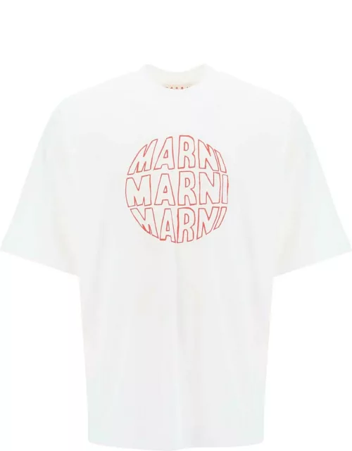 MARNI Outline print T-shirt