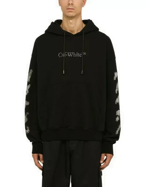 Black logoed hoodie