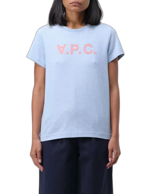 T-Shirt A.P.C. Woman colour Gnawed Blue