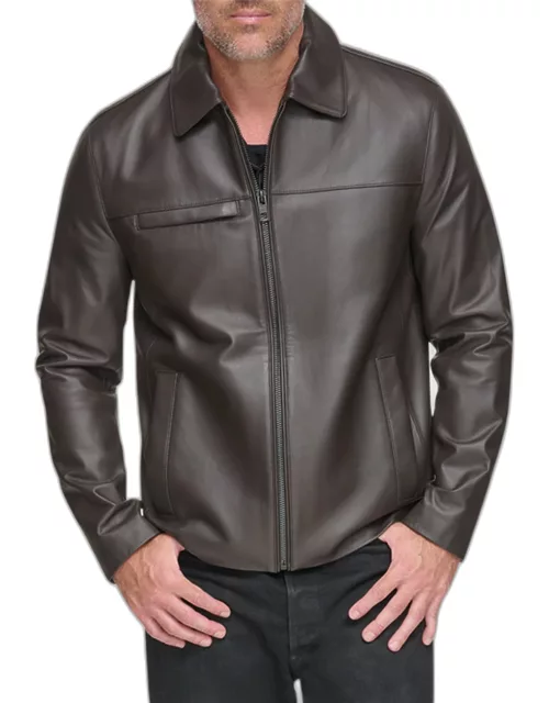 Men's Damour Matte Leather Jacket