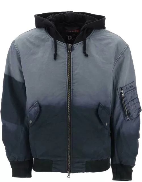 DIESEL J-Common shaded-effect bomber jacket