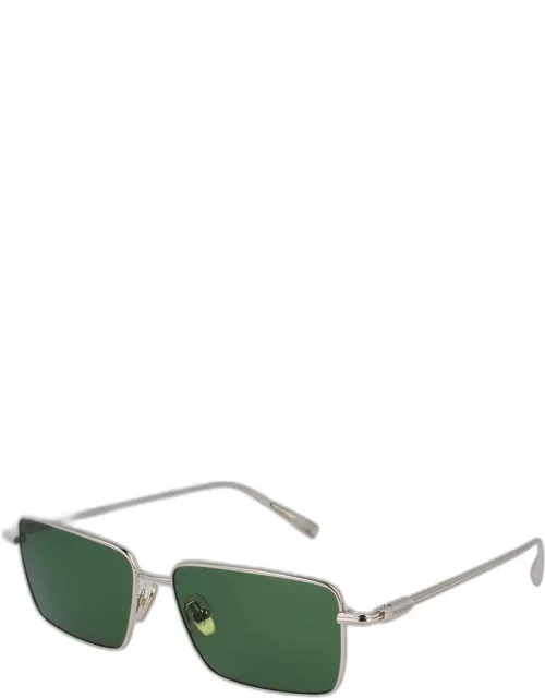 Men's Gancini Evolution Metal Rectangle Sunglasse