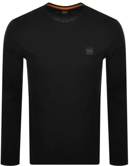 BOSS Tacks Long Sleeve Logo T Shirt Black