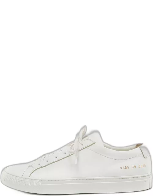 Common Projects White Leather Achilles Sneaker