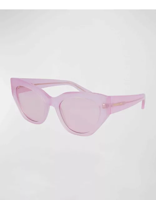 Classic Logo Acetate Cat-Eye Sunglasse