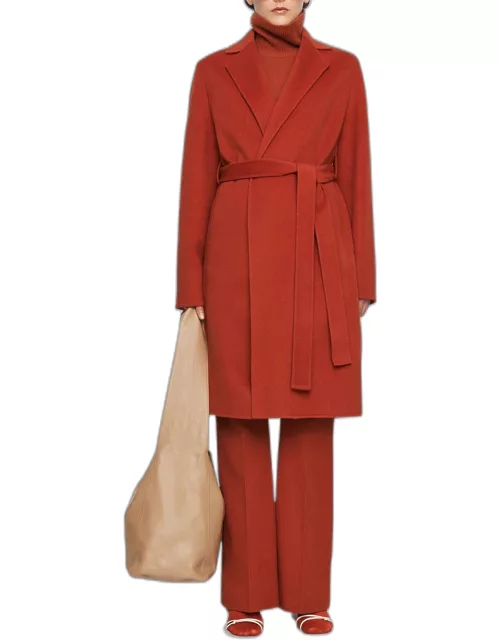 Cenda Double-Face Wool-Cashmere Wrap Coat